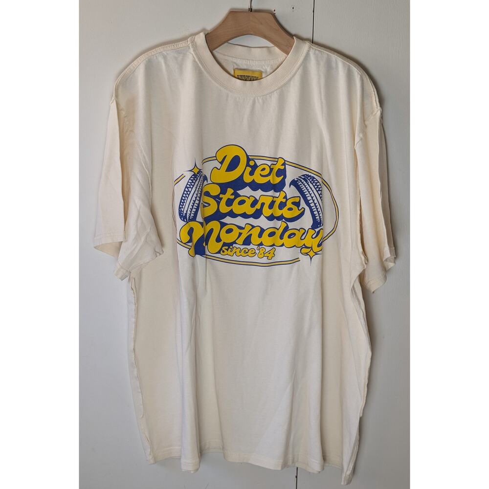 Diet Starts Monday Cream T-Shirt XL - Picture 9 of 15
